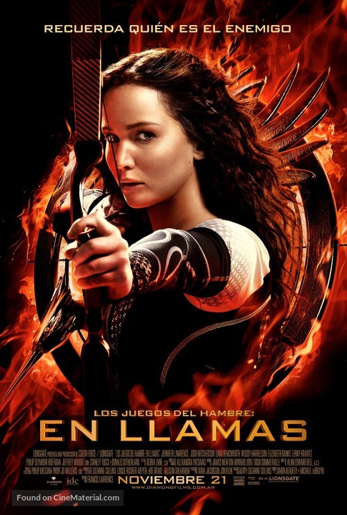 The Hunger Games: Catching Fire - Argentinian Movie Poster