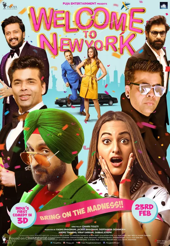 Welcome To New York 18 Indian Movie Poster Welcome To New York 18 Indian Movie Poster
