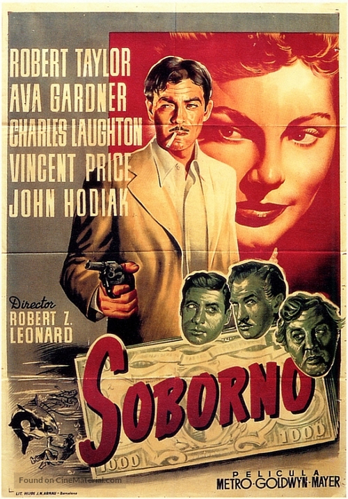 The Bribe - Spanish Movie Poster
