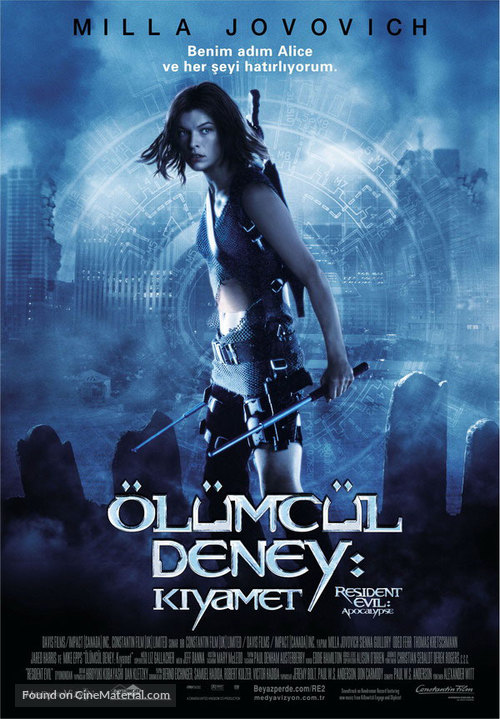 Resident Evil: Apocalypse - Turkish Movie Poster