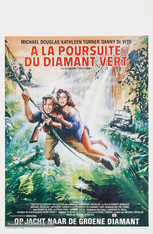 Romancing the Stone - Belgian Movie Poster
