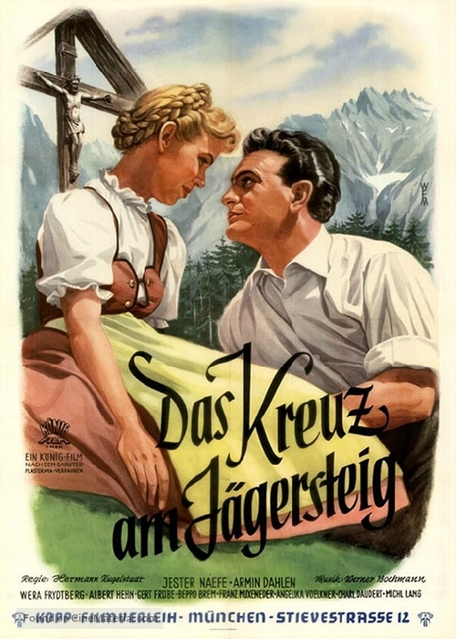 Das Kreuz am J&auml;gersteig - German Movie Poster