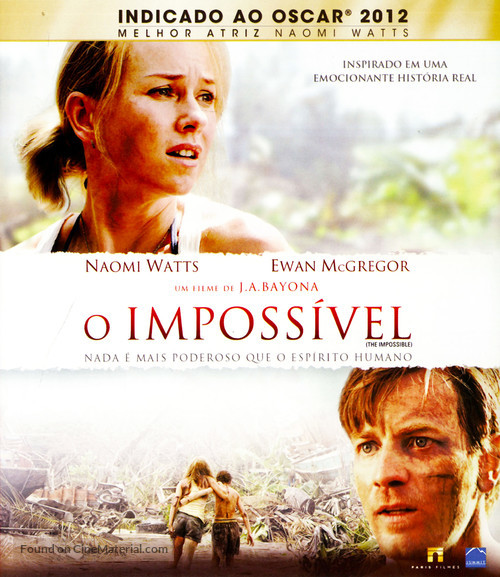 Lo imposible - Brazilian Blu-Ray movie cover