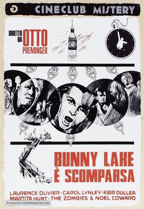 Bunny Lake Is Missing - Italian DVD movie cover
