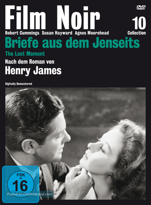 The Lost Moment - German DVD movie cover