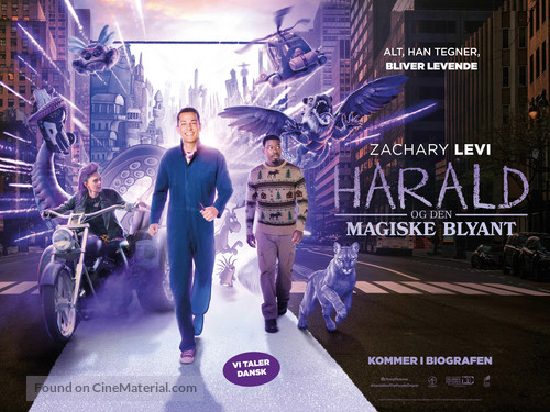 Harold and the Purple Crayon - Danish Movie Poster