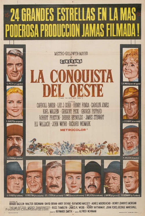 How the West Was Won - Argentinian Movie Poster