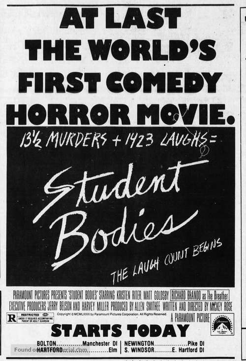 Student Bodies - poster