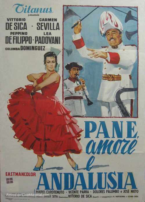Pan, amor y... Andaluc&iacute;a - Italian Movie Poster