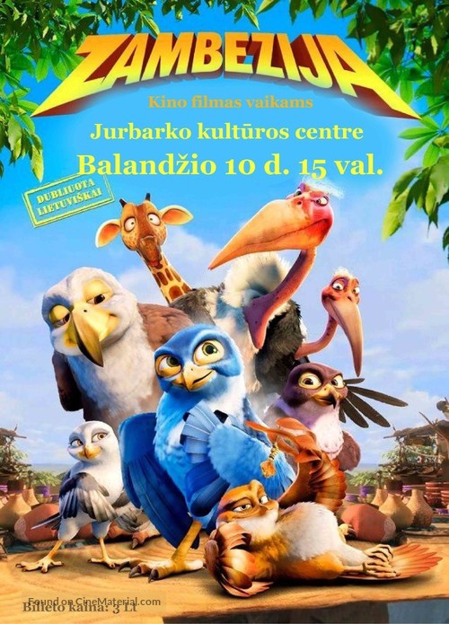 Zambezia - Lithuanian Movie Poster