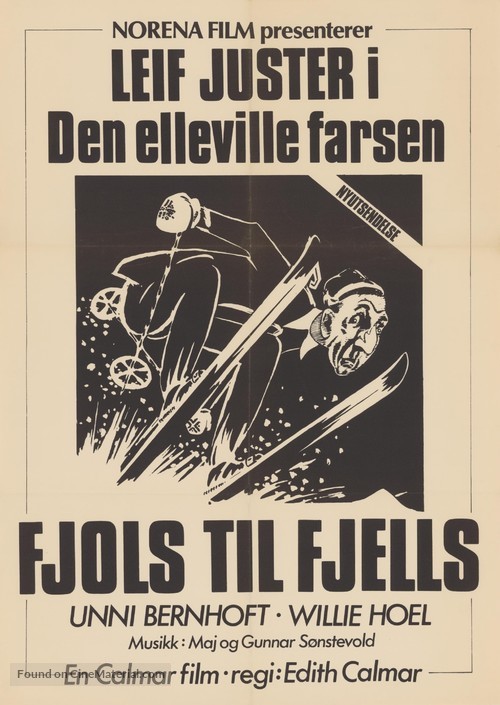 Fjols til fjells - Norwegian poster