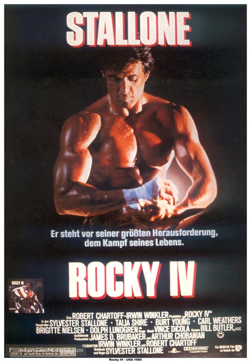 Rocky IV - German Movie Poster