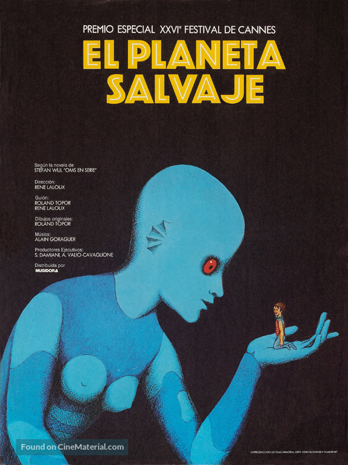 La plan&egrave;te sauvage - Spanish Movie Poster