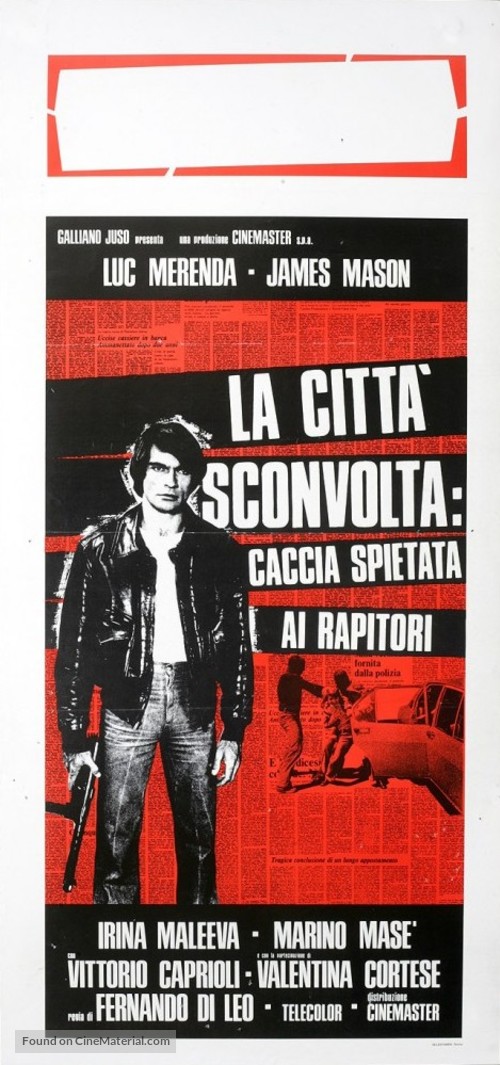 La citt&agrave; sconvolta: caccia spietata ai rapitori - Italian Movie Poster