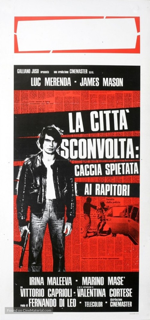 La citt&agrave; sconvolta: caccia spietata ai rapitori - Italian Movie Poster