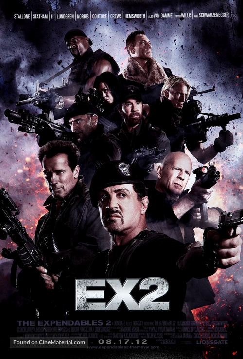The Expendables 2 - British Movie Poster