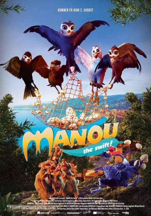 Manou the Swift - Norwegian Movie Poster