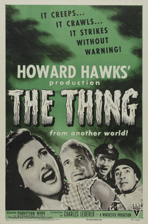 The Thing From Another World - Re-release movie poster