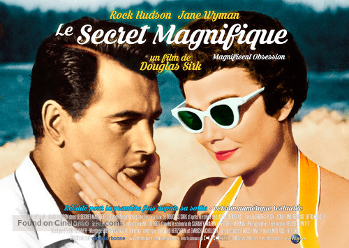 Magnificent Obsession - French Re-release movie poster