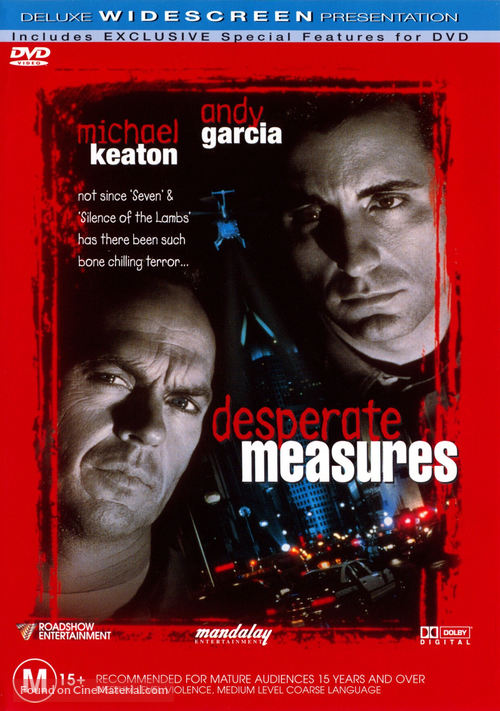 Desperate Measures - Australian DVD movie cover