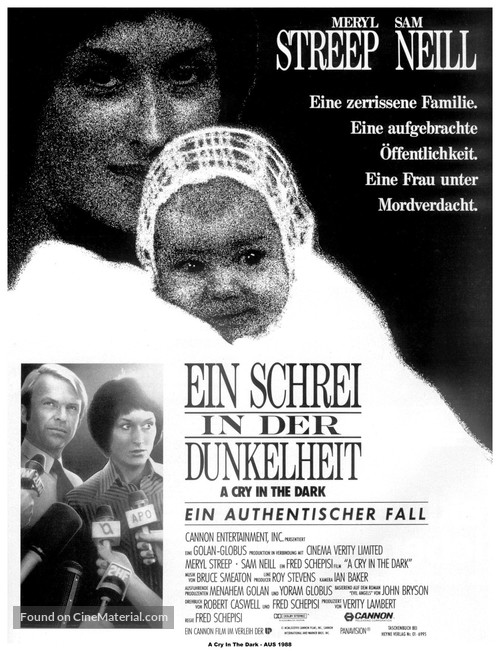 A Cry in the Dark - German Movie Poster