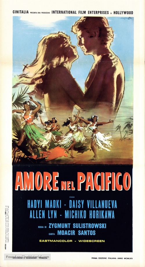 Love in the Pacific - Italian Movie Poster