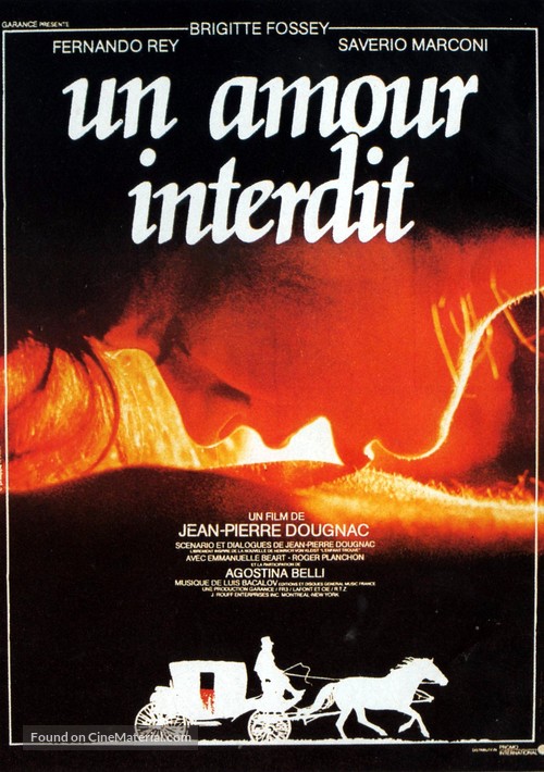 Un amour interdit - French Movie Poster