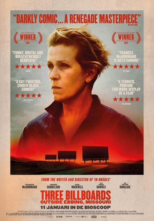 Three Billboards Outside Ebbing, Missouri - Dutch Movie Poster