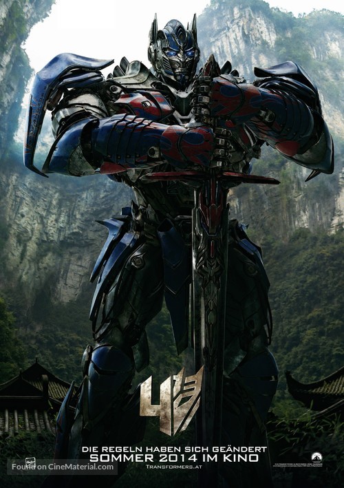 Transformers: Age of Extinction - Austrian Movie Poster
