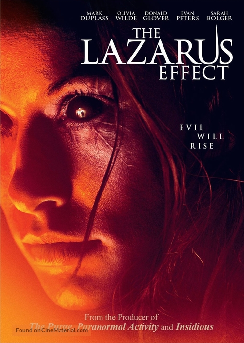 The Lazarus Effect - DVD movie cover