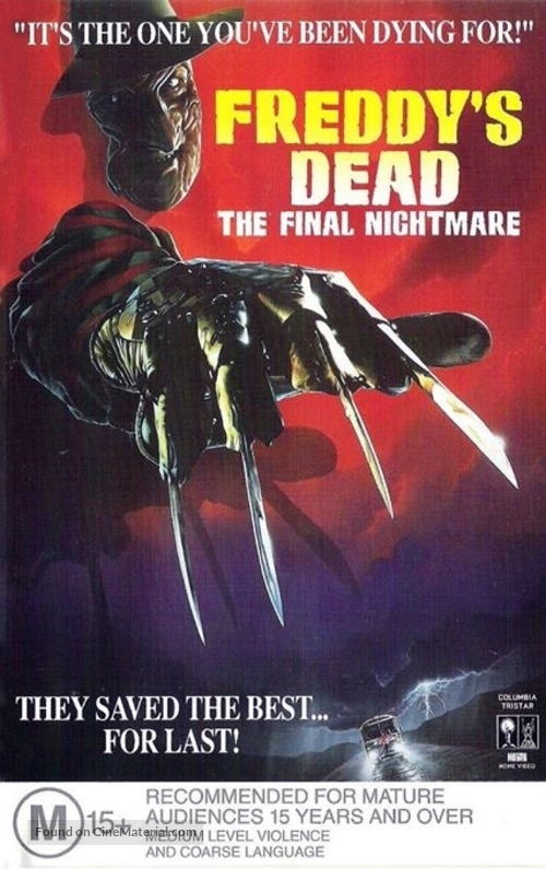 Freddy&#039;s Dead: The Final Nightmare - Australian DVD movie cover