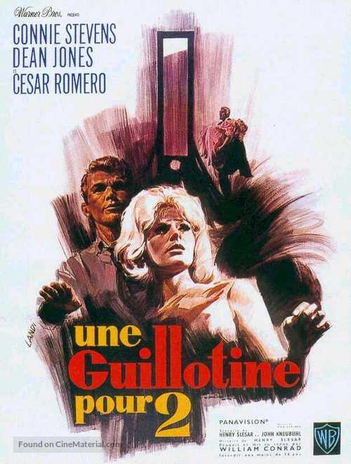 Two on a Guillotine - French Movie Poster