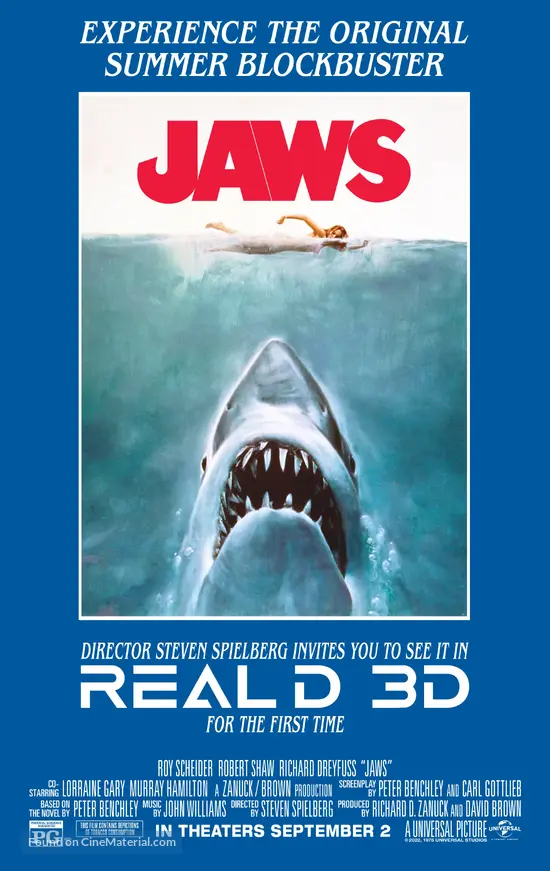 Jaws - Re-release movie poster
