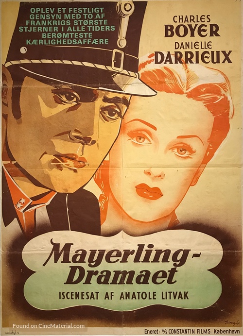 Mayerling - Danish Movie Poster