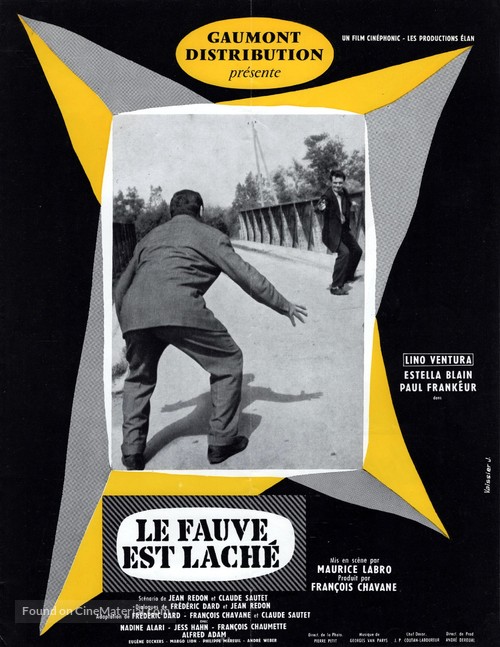 Le fauve est l&acirc;ch&eacute; - French Movie Poster