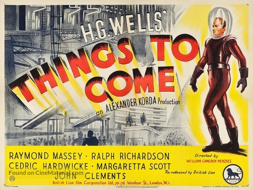 Things to Come - British Re-release movie poster