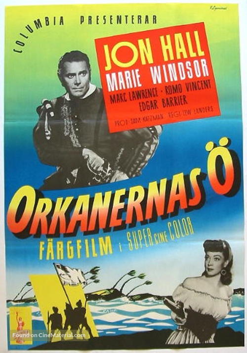 Hurricane Island - Swedish Movie Poster
