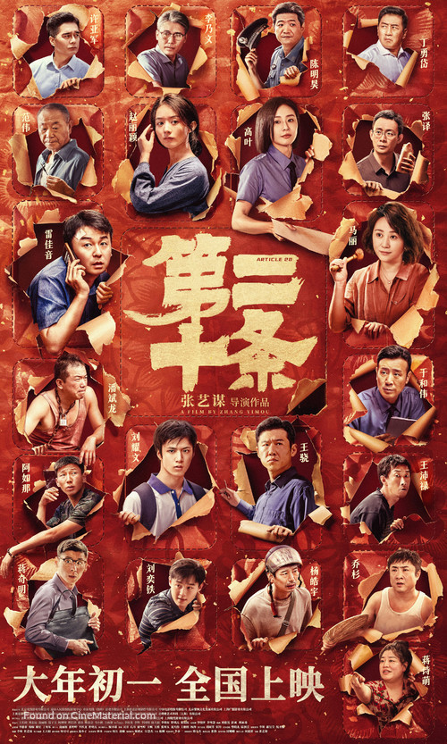 Di er shi tiao - Chinese Movie Poster