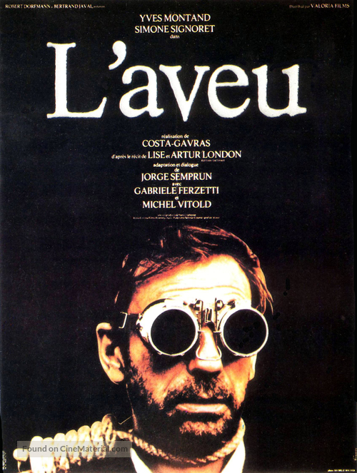 L&#039;aveu - French Movie Poster