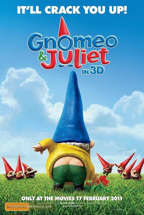 Gnomeo &amp; Juliet - Australian Movie Poster