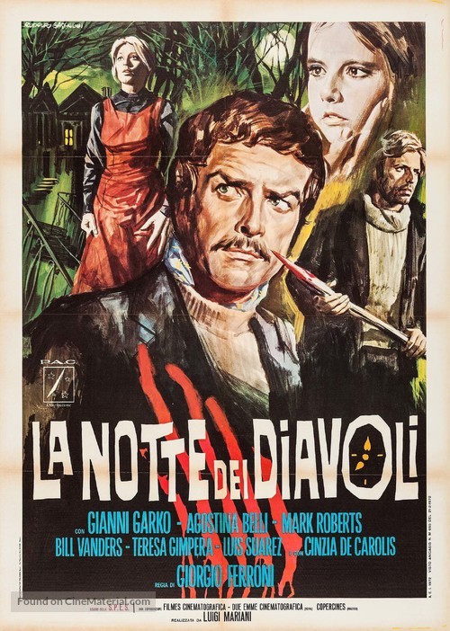 La notte dei diavoli - Italian Movie Poster