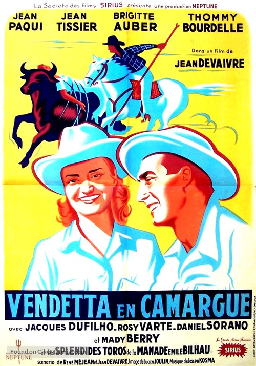 Vendetta en Camargue - French Movie Poster