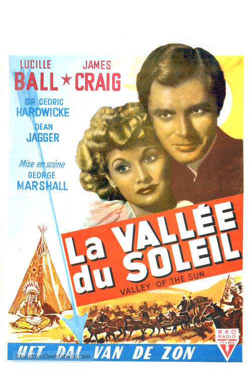 Valley of the Sun - Belgian Movie Poster