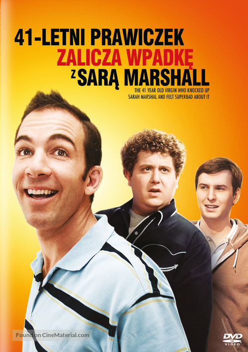 The 41-Year-Old Virgin Who Knocked Up Sarah Marshall and Felt Superbad About It - Polish DVD movie cover