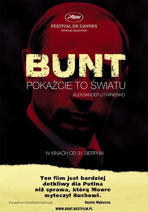 Rebellion: The Litvinenko Case - Polish Movie Poster