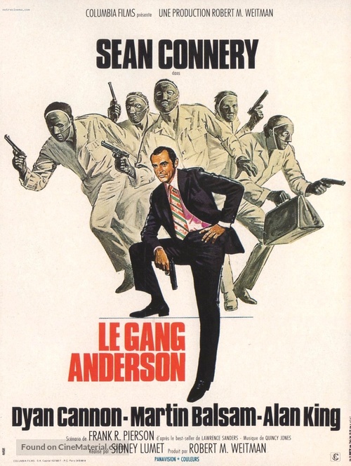 The Anderson Tapes - French Movie Poster