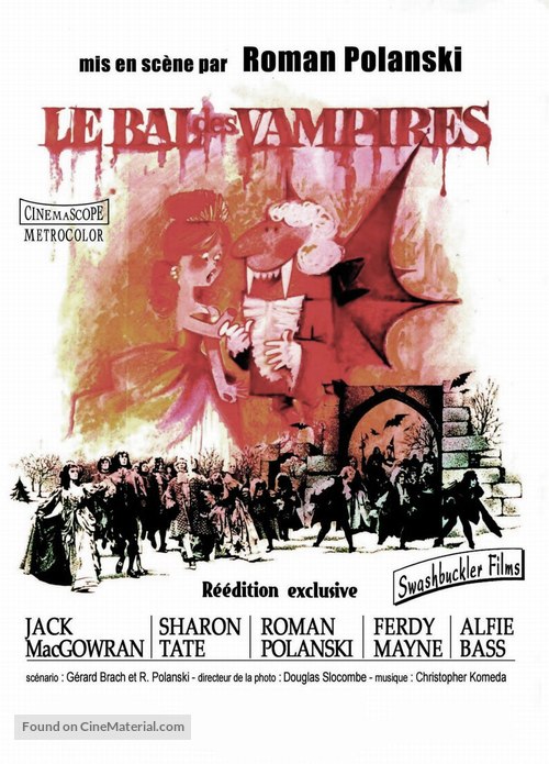 Dance of the Vampires - French Re-release movie poster