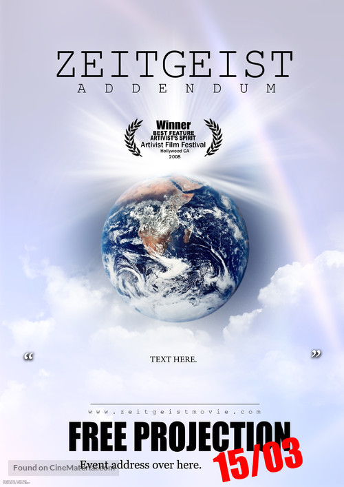 Zeitgeist: Addendum - Movie Poster