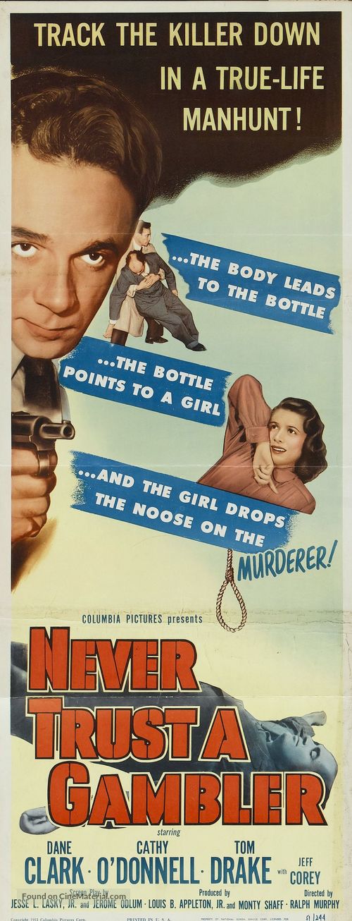 Never Trust a Gambler - Movie Poster