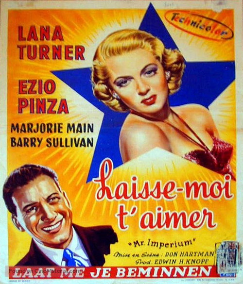 Mr. Imperium - Belgian Movie Poster